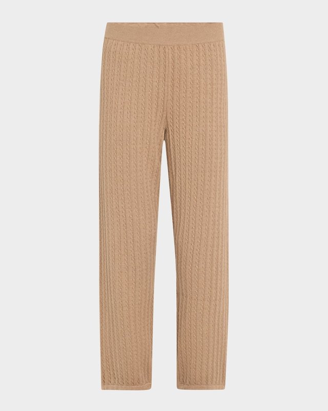 Cable-Knit Joggers